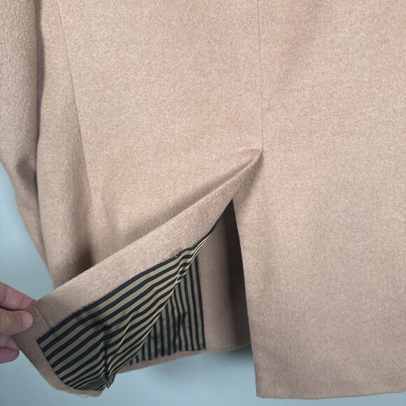 Vtg Old Money Tan Camel Hair Blazer Oxford Clothes Harry Holland Sz 42 Onwentzia - Picture 16 of 16